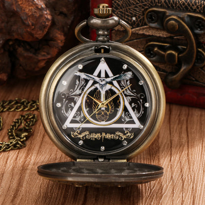 Reloj de bolsillo Harry Potter Golden Hogwarts & Snitch