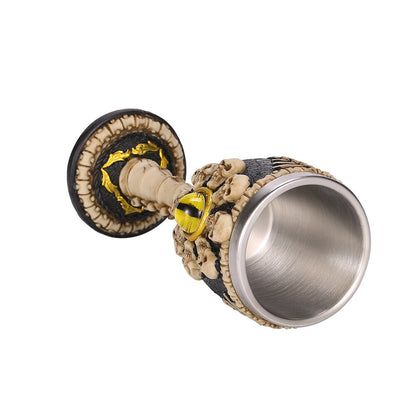 Copa caliz Resina  ojo con calavera