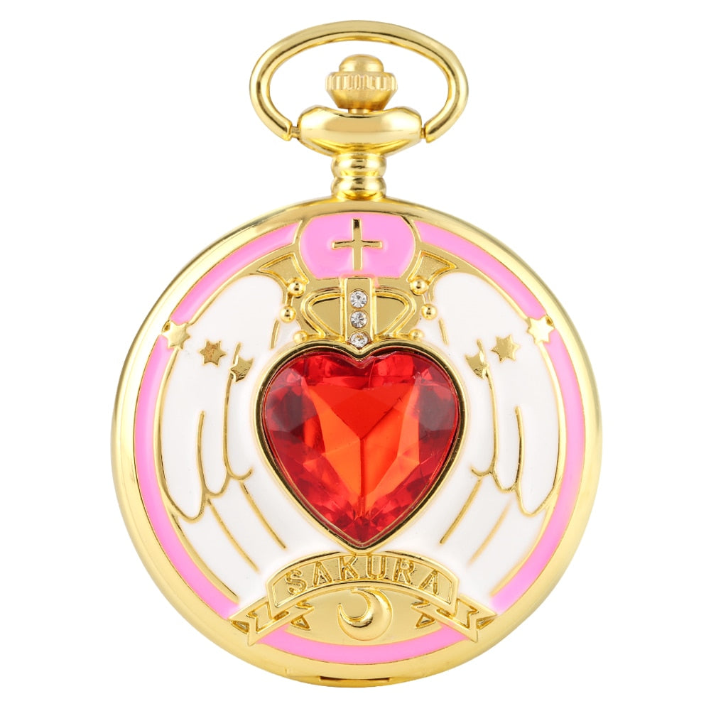 Reloj De Bolsillo vintage Sakura card captor corazon mod2