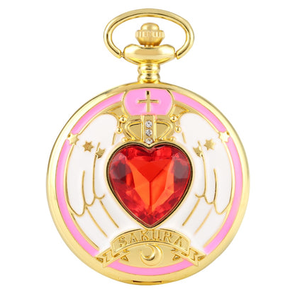 Reloj De Bolsillo vintage Sakura card captor corazon mod2