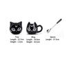 Tazon Xl gato negro luna creciente Sailor moon plato cuchara