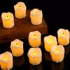 Pack 12 Velas Led Blanco Color Luz Blanco Cálido 5 cm