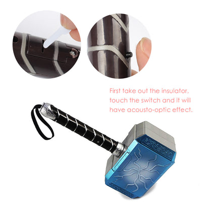 Martillo Thor Mjölnir Luz Y Sonido 31 Cm Avengers Niños