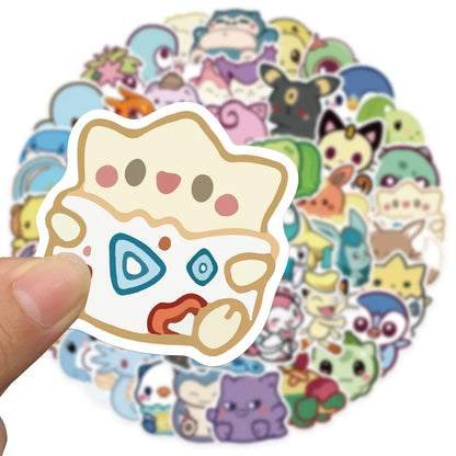 Pack Sticker cute baby pokemon picachu, psyduck, Charmander