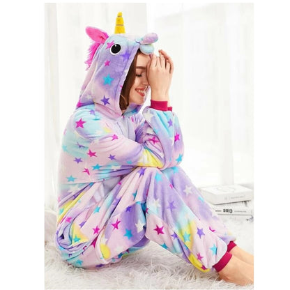 Pijama Unicornio Kawaii Kigurumi Estrellitas Adultos
