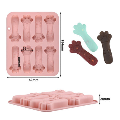 Molde Silicona 7 Gatitos Hielo Chocolate Velas Estoykuku