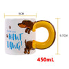 Tazón cerámica Perro perrito Salchicha Dachshund