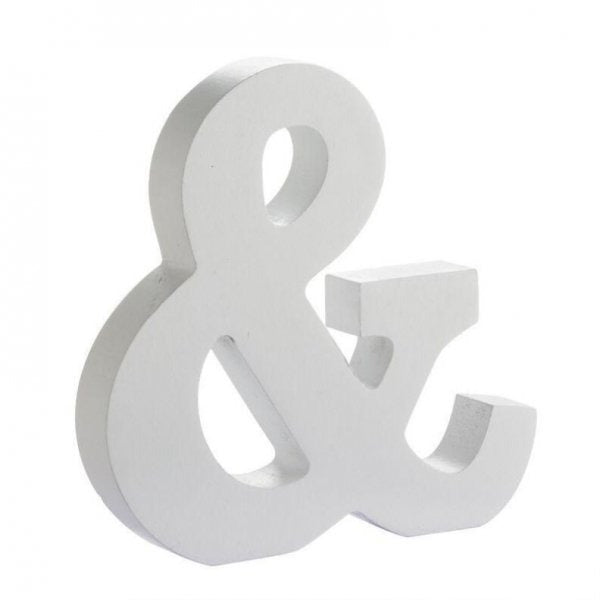 Letras Blancas Decorativas Maderas 15 Cms Candy Bar Fiestas