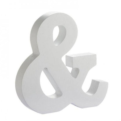 Letras Blancas Decorativas Maderas 15 Cms Candy Bar Fiestas