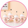 Taza Unicornio Cerámica 3d tapa y bombilla silicona Kawaii