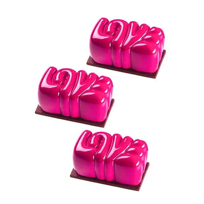 Molde silicona Cake 3D palabra LOVE Amor San Valentine boda
