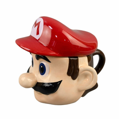 Tazón XL 3d ceramica rostro mario Bross