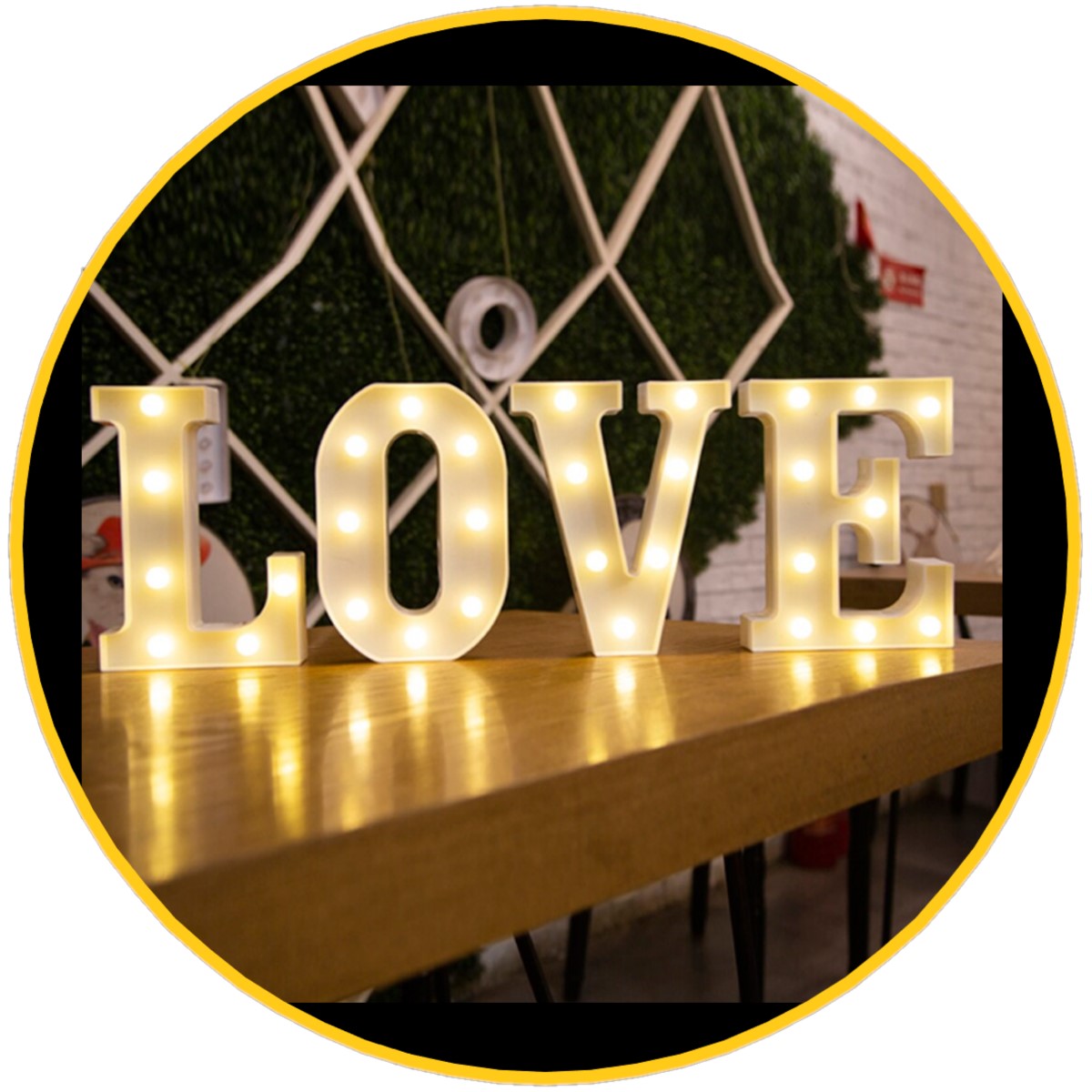 Letra led 22 cm candy bar matrimonio eventos letreros
