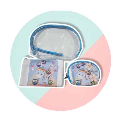 Set 3 Estuche Unicornio Cosmetiquero Estuche Mone(estoykuku)