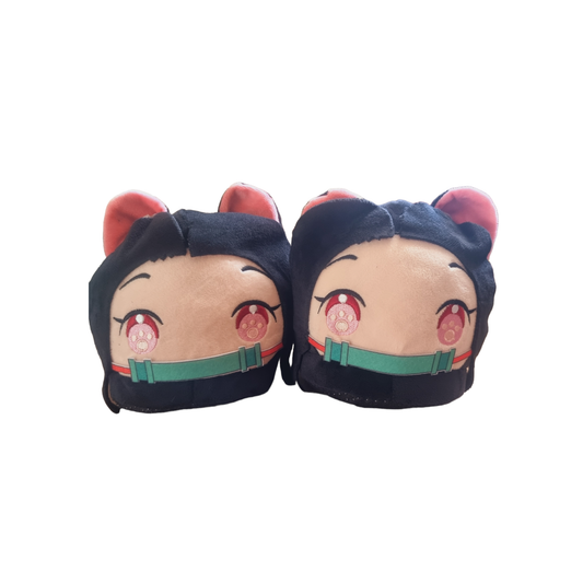 Pantuflas 3D Nezuko demon Slayer Zapatilla levantar kawaii