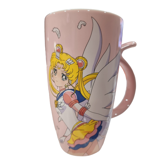 Tazón con bombilla Sailor moon eternal gatita Luna serena