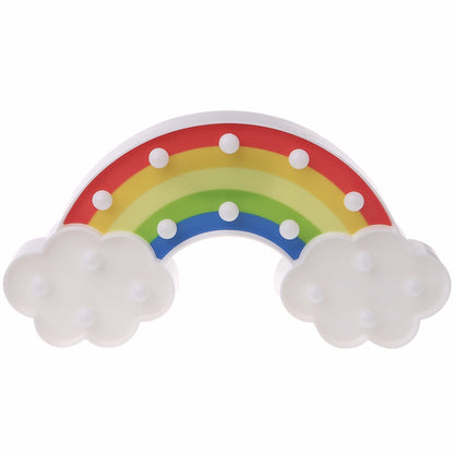 Lámpara 3d Arcoiris Unicornio Pilas Kawaii Candy Bar