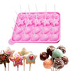 Molde de Silicona 20 Cake pop estrella corazon cupcake
