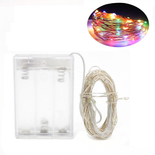Guirnaldas Luces Micro Led Hadas 10 Metros Pilas multi