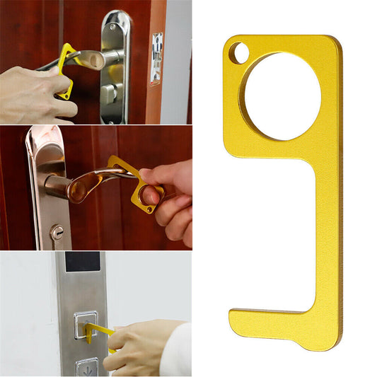Llavero metálico protector  anti contagio anti contacto