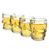 Set  4 Shot Vidrio Calavera Tequila Cortito