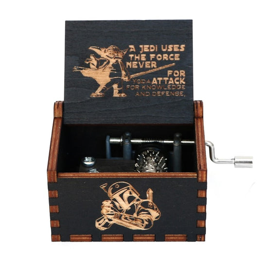 Caja Musical Black Madera  Star Wars MOD2 Estoykuku