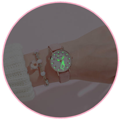 Reloj Pulsera dedos kpop corazon luminoso kawaii