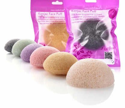 Set 5 Esponja Konjac Natural Coreana