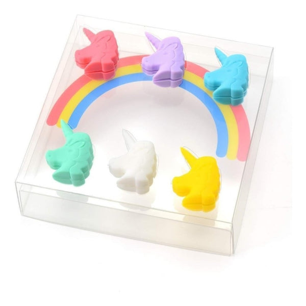 Marcadores Vasos Copa Y Soporte Bolsa De Te Unicornio Kawaii