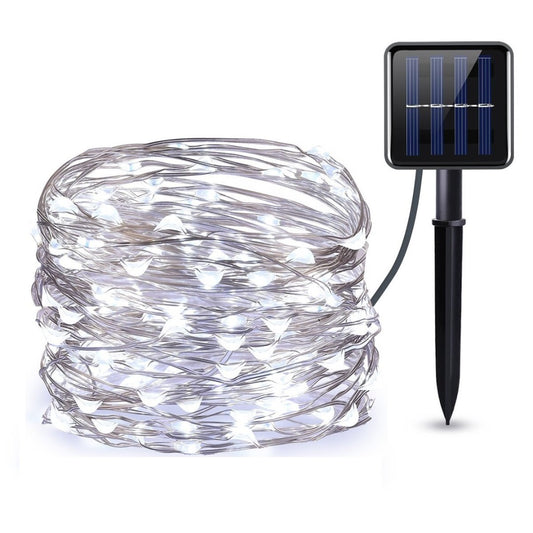 Guirnalda Solar 200 Micro Led Hadas 20 M Fairy light blanca