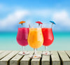 Marcadores De Vasos Copa sombrillas coctel 6 pcs